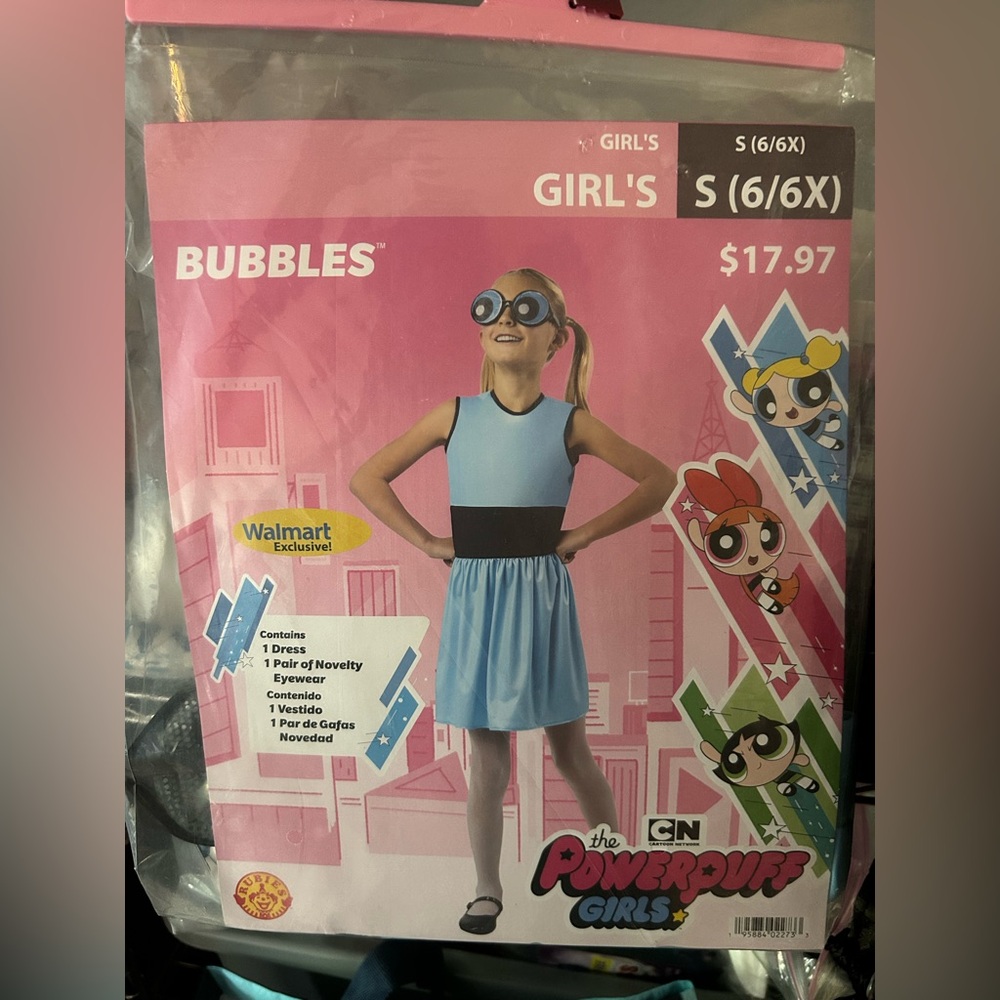 Cartoon Network Powerpuff Girls Bubbles Costume - Blue and Black